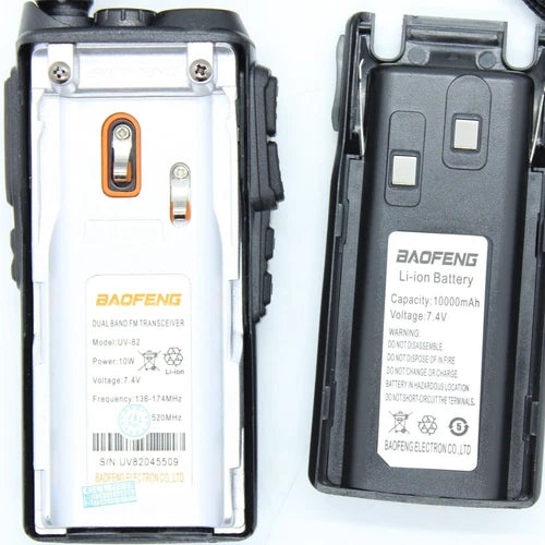 RICETRASMITTENTE BAOFENG 10W POTENTE WALKIE-TALKIE RADIO DUAL BAND dtmf pmr