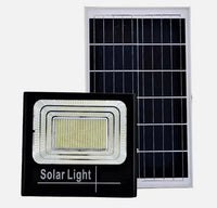 Faro 800W Led Compatto Da Esterno Con Pannello Solare E Controllo Remoto