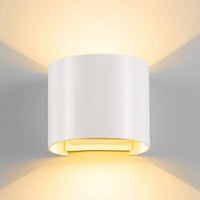 APPLIQUE LED COB LAMPADA PARETE 20W OVALE BIANCO LUCE CALDA INTERNO ESTERNO 19