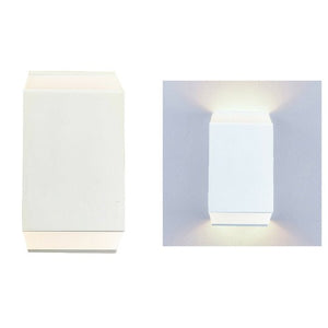 APPLIQUE PARETE LED 6W LAMPADA MURO IP65 MODERNO DOPPIA LUCE NATURALE 4000K