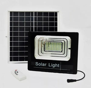 Faro 800W Led Compatto Da Esterno Con Pannello Solare E Controllo Remoto