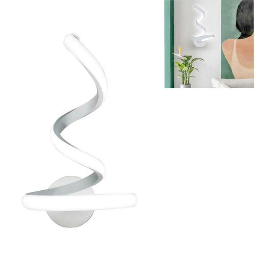 APPLIQUE LAMPADA INTERNO MODERNA PARETE MURO SPIRALE 13W LUCE FREDDA ST-002