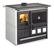 RF0437CUCINAA LEGNA ROSAXXLMAIOLICA 8,5KW COL.BIANCOINFINITY