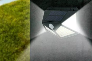 12 pezzi faretti a LED con pannello solare per esterno giardino garage CASA