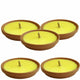 5 CANDELE CITRONELLA FIACCOLA IN TERRACOTTA ANTI ZANZARE PROFUMO AMBIENTE 17 CM