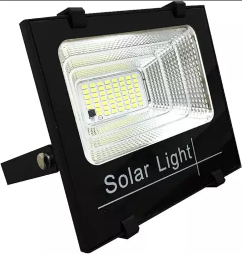 4 X FARO LED 100 Watt SMD Luce Bianca Con PANNELLO SOLARE E SENSORE telecomando