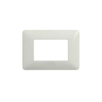 PLACCHETTA PLACCA BIANCA COMPATIBILE MATIX 3 POSTI COPRI INTERRUTTORE C8803 WHT