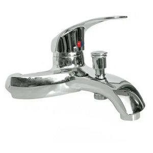 RUBINETTO MISCELATORE CROMATO CASA BAGNO VASCA COMPLETO DI KIT MONTAGGIO JH-8062