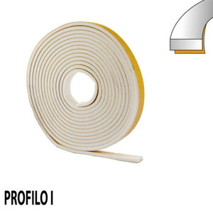 GUARNIZIONE ADESIVA PARAFREDDO 6 MT PARASPIFFERI PORTE FINESTRE GOMMA 0.9 CM I