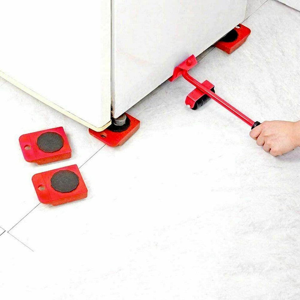 SOLLEVATORE SOLLEVA MOBILI RUOTE 4 PIASTRE 150KG SPOSTARE SOLLEVARE MOBILE CASA