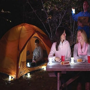 4 MINI LANTERNE LAMPADE LUCE 5 LED TORCIA LANTERNA INTERNO ESTERNO CAMPEGGIO