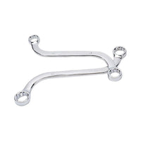 SET 5 CHIAVI DA MECCANICO COMBINATE TIPO S FISSE AUTO ANELLO POLIGONALI 10-19MM