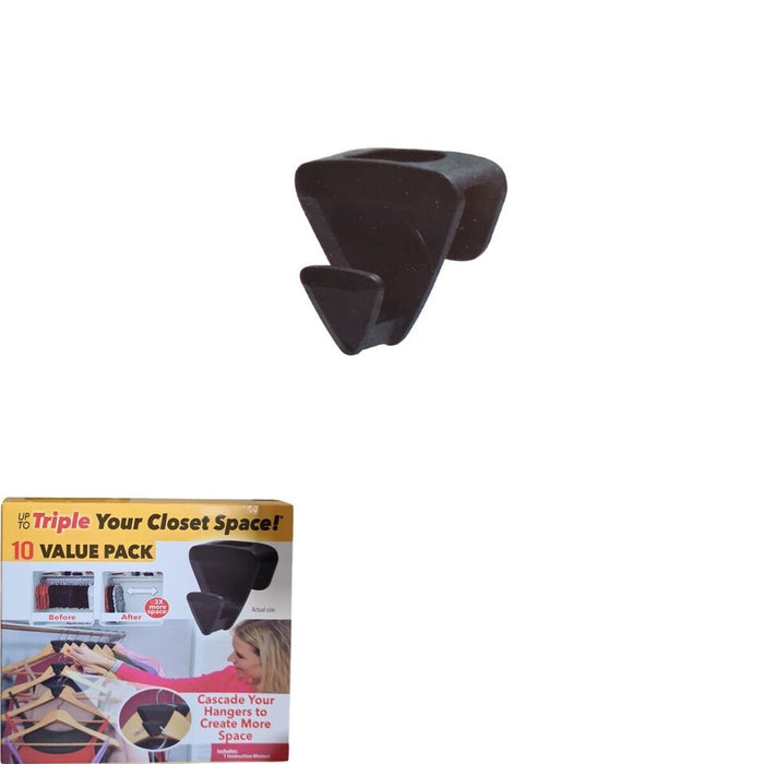 CONNETTORE GANCI APPENDIABITI PLASTICA RISPARMIO SPAZIO KIT 10 PEZZI SALVASPAZIO