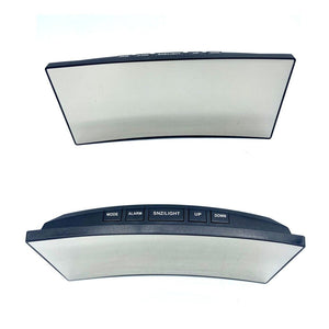 SVEGLIA DIGITALE DISPLAY LED CURVO OROLOGIO TAVOLO COMODINO SPECCHIATO DD-1209