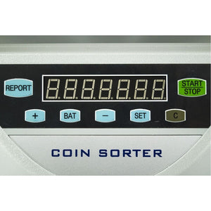 CONTAMONETE ELETTRICO AUTOMATICO SEPARA MONETE 8 CASSETTI CONTA MONETE DIGITALE