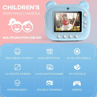 FOTOCAMERA STAMPA ISTANTANEA BAMBINI FOTO TERMICA MACCHINA FOTOGRAFICA DIGITALE