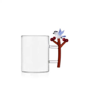 Mug bacche e uccellino azzurro woodland tales