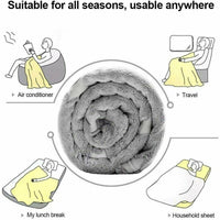 COPERTA PLAID LUMINOSA CALDA MAGICA STELLE FLUORESCENTE MORBIDA 120X150 CM