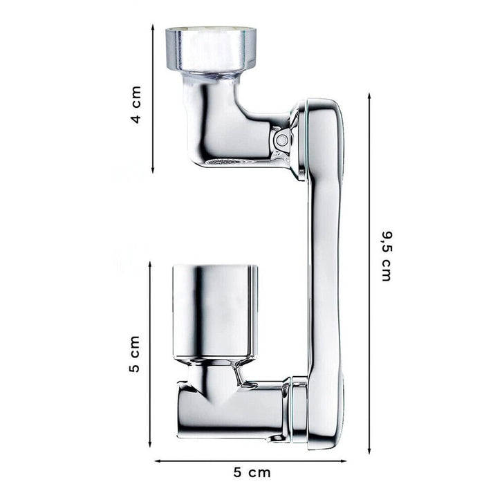 RUBINETTO PROLUNGA LAVABO ROMPIGETTO AREATORE BAGNO ROTANTE BRACCIO GIREVOLE 180