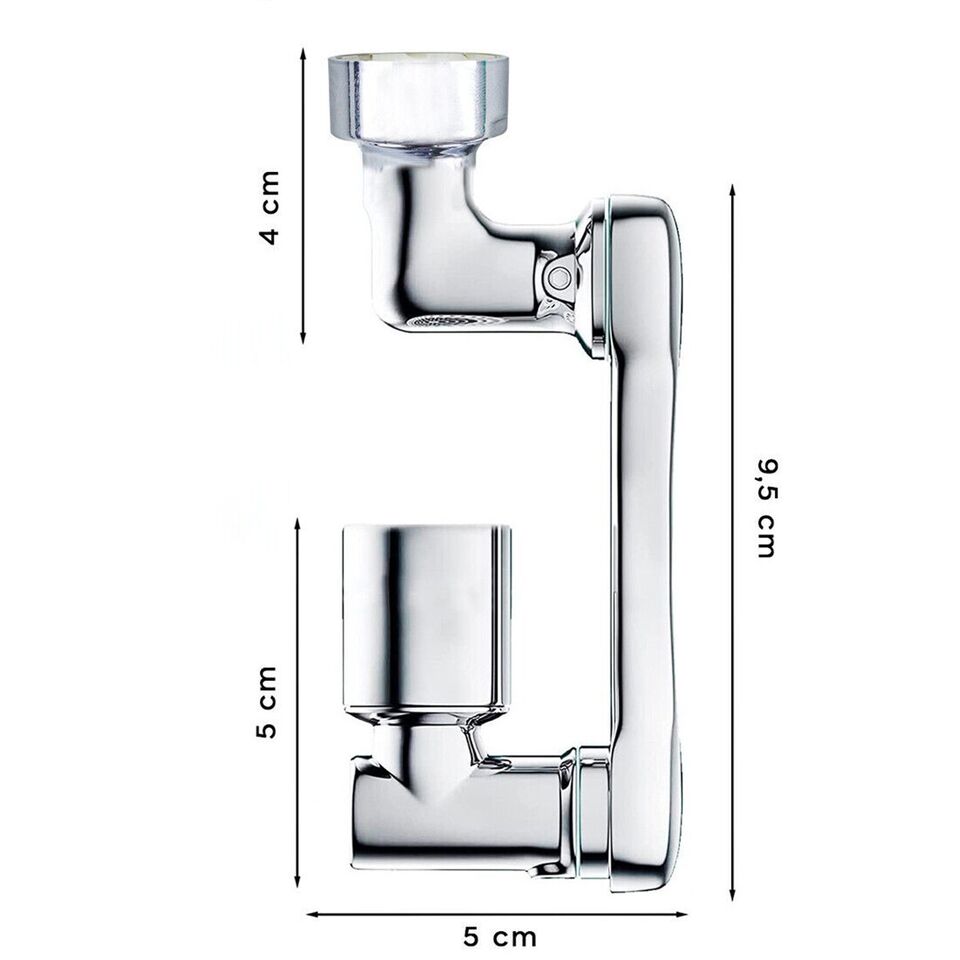 RUBINETTO PROLUNGA LAVABO ROMPIGETTO AREATORE BAGNO ROTANTE BRACCIO GIREVOLE 180