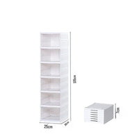 SCARPIERA 6 SCATOLE IMPILABILE CONTENITORE PIEGHEVOLE ORGANIZZATORI PORTA SCARPE