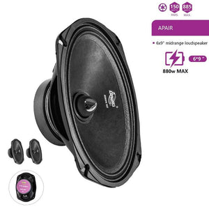 ALTOPARLANTE STEREO AUTO 22X15CM COPPIA CASSA DIFFUSORE AUDIO 380W 2 VIE 6X9''