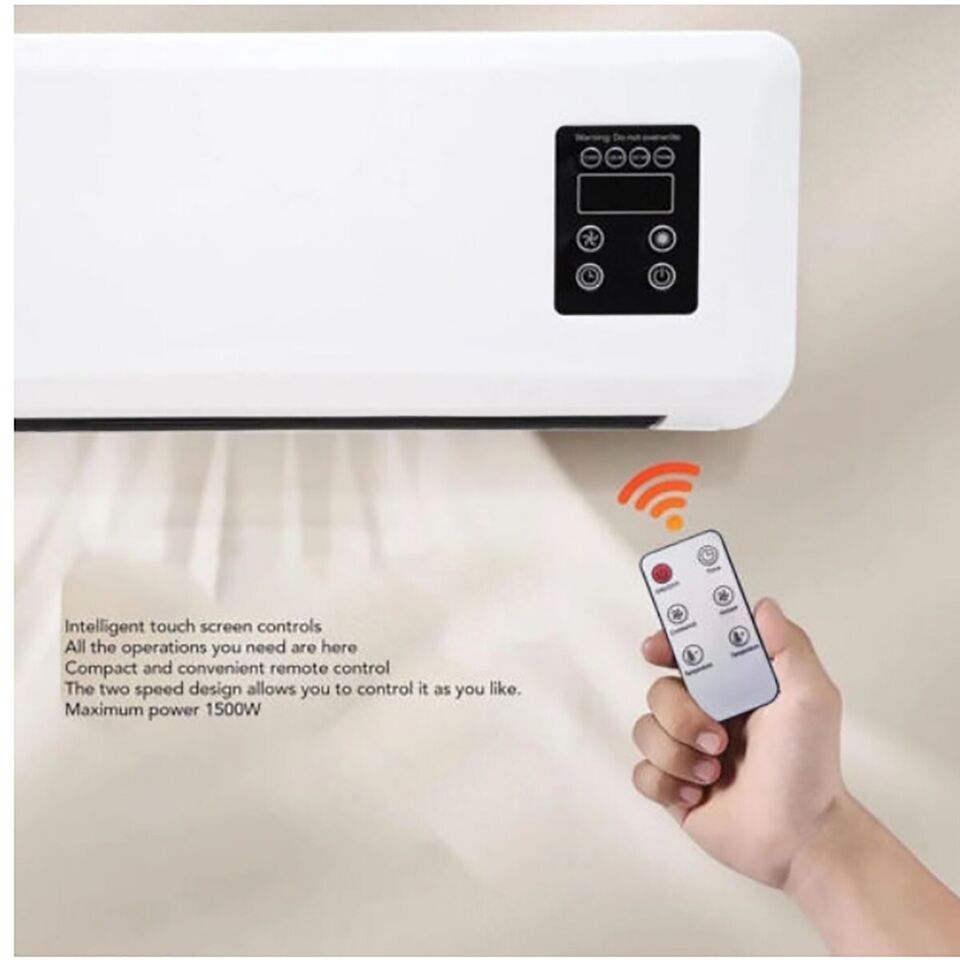 TERMOVENTILATORE RISCALDATORE RINFRESCATORE PORTATILE DA PARETE VENTILATORE