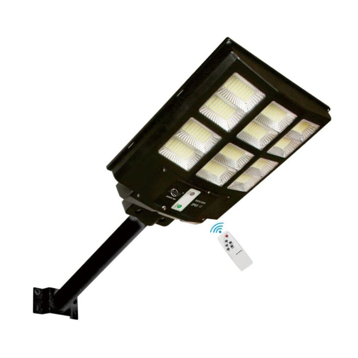 FARO LAMPIONE STRADALE PANNELLO SOLARE PALO TELECOMANDO SENSORE MOVIMENTO 600W