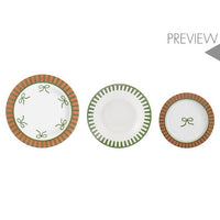 Servizio 18 pezzi tavola candy in porcellana decorata