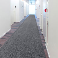 Passatoia 50x300 cm Corridoio Agugliato Moquette Corsia Grigio Zerbino Esterno Interno Negozio