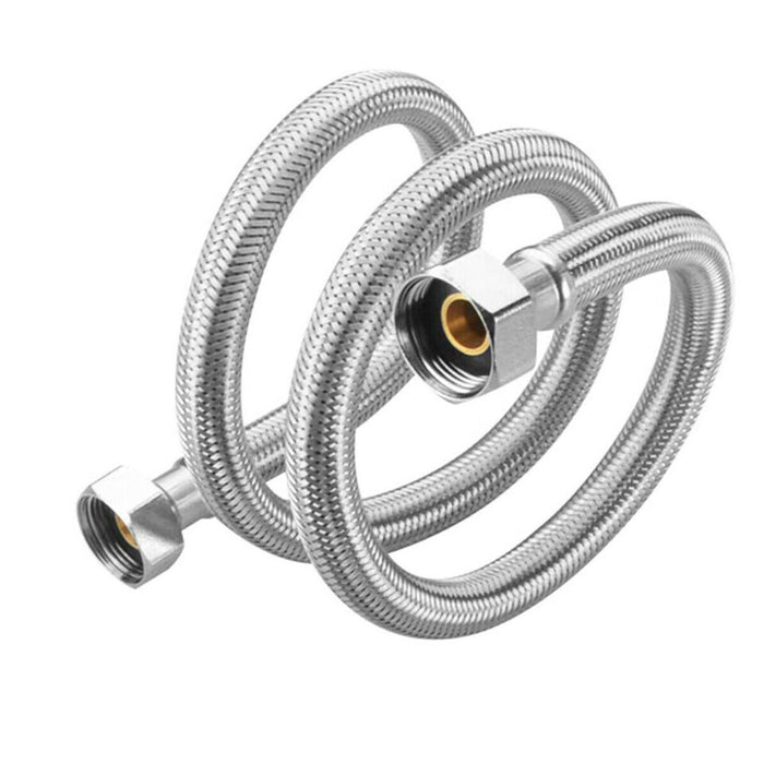 COPPIA TUBO FLESSIBILE 30CM TUBI ACQUA CALDA E FREDDA CALDAIA 1/2X1/2 DGO-170