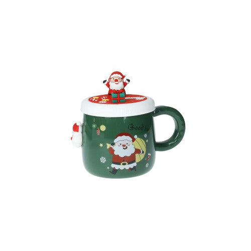 MUG MAGNETE BABBO NATALE NEW BONE  CHINA C/TAPPO SILICON