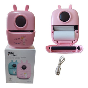 MINI STAMPANTE PORTATILE STAMPA DA SMARTPHONE FOTO VIDEO TESTO ROSA BLUETOOTH