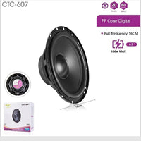 CASSA AUTO ALTOPARLANTE AUDIO DA 16 CM 20W RMS E 100W MAX SPEAKER CTC-607