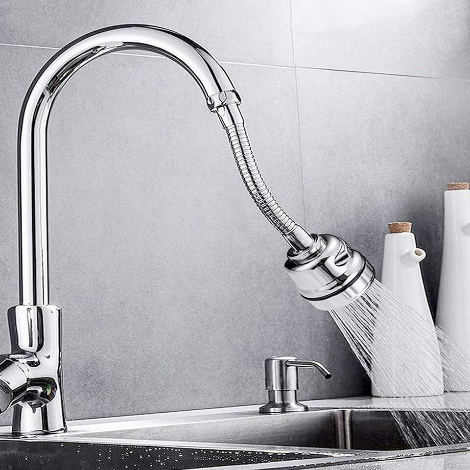 AERATORE RUBINETTO LAVANDINO PROLUNGA CANNUCCIA FLESSIBILE DOCCINO BAGNO CUCINA