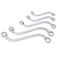 SET 5 CHIAVI DA MECCANICO COMBINATE TIPO S FISSE AUTO ANELLO POLIGONALI 10-19MM