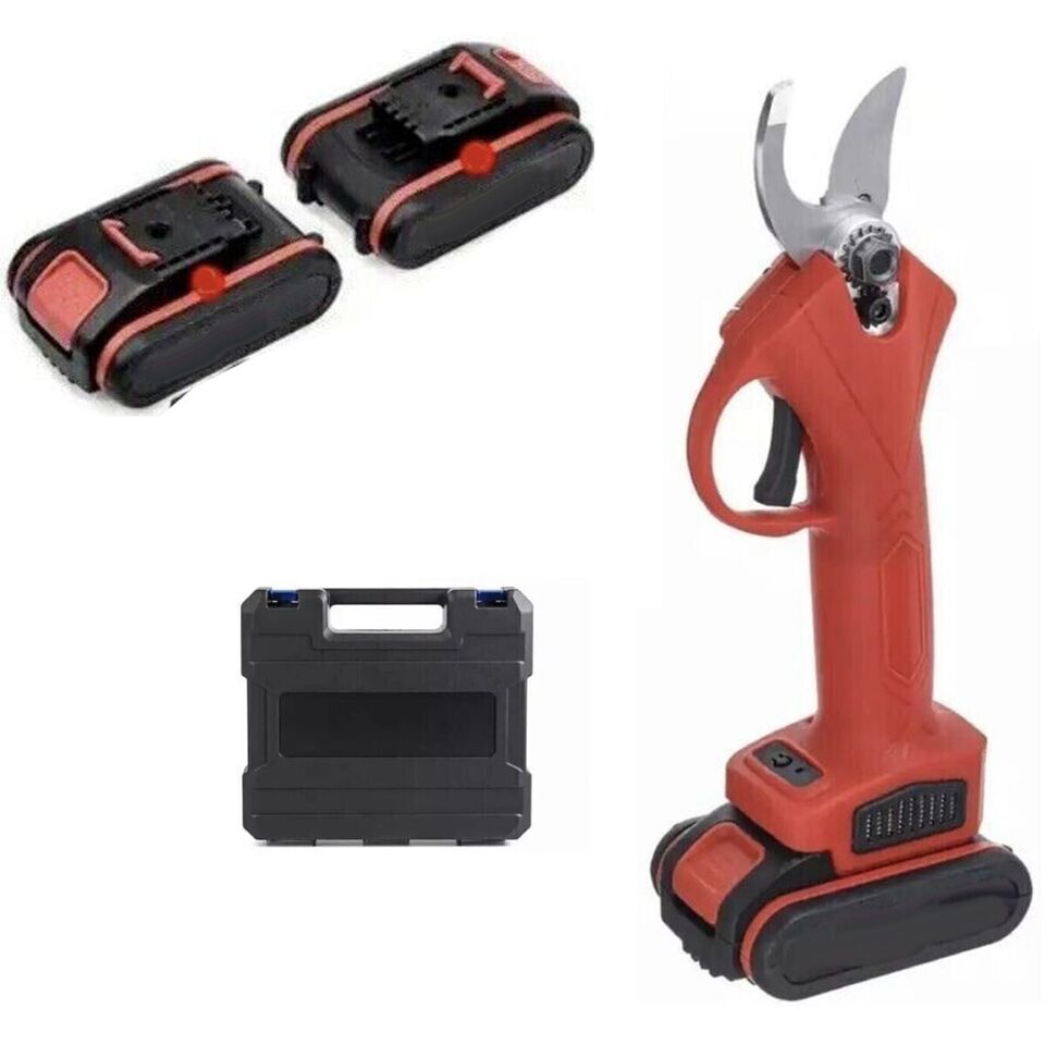 CESOIA FORBICE ELETTRICA POTATURA 2 BATTERIE RICARICABILE PORTATILE 48V 28MM