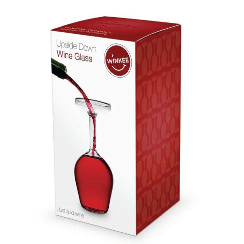 Bicchiere da vino capovolto