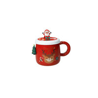 MUG MAGNETE ALBERO DI NATALE NEW BONE  CHINA C/TAPPO SILICONE