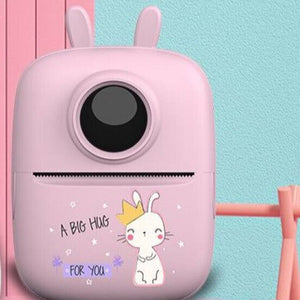 MINI STAMPANTE PORTATILE STAMPA DA SMARTPHONE FOTO VIDEO TESTO ROSA BLUETOOTH