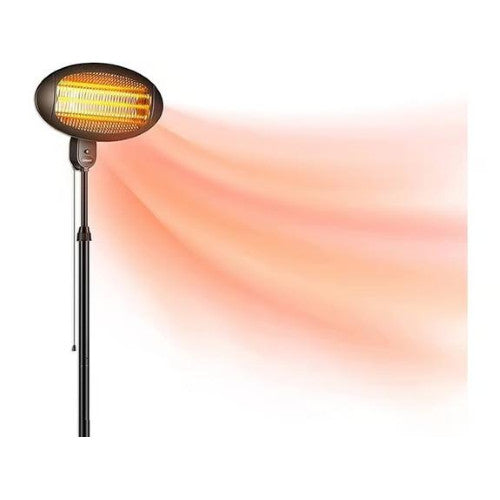 Stufa al quarzo con piantana IP34 da esterno