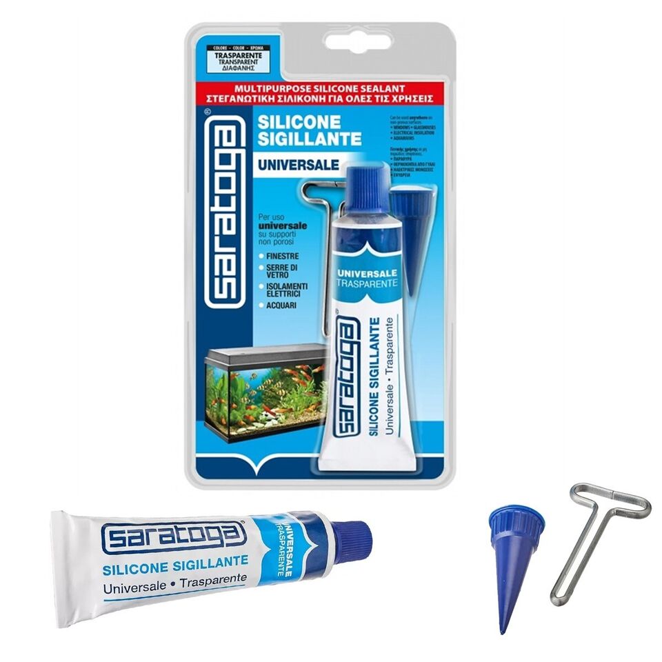 SILICONE SARATOGA SIGILLANTE UNIVERSALE TRASPARENTE BLISTER 60 ML