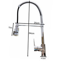 MISCELATORE LAVELLO CUCINA DOCCIA PROFESSIONALE ISOLA CROMATO RUBINETTO LAVABO