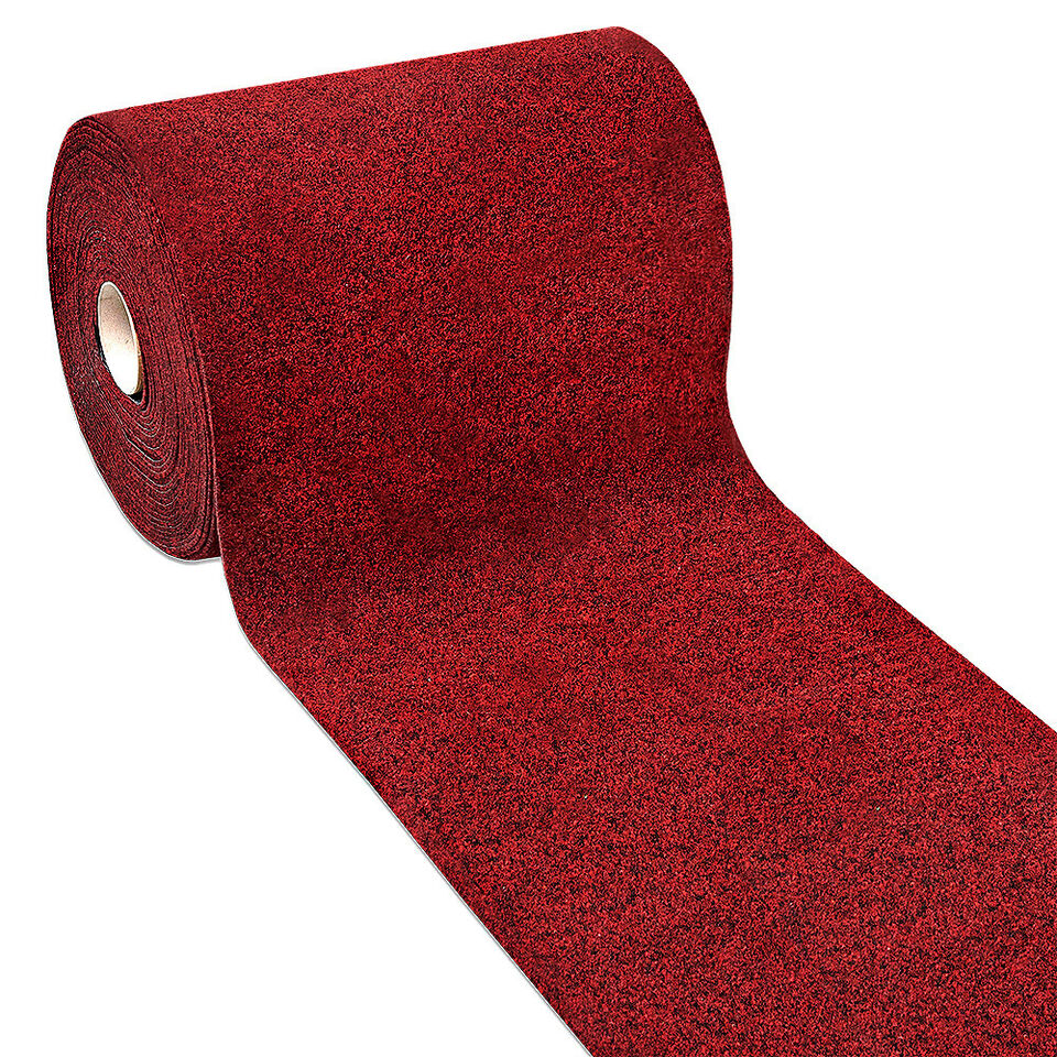 Passatoia 50x350 cm Corridoio Agugliato Moquette Corsia Bordeaux Zerbino Esterno Interno Negozio