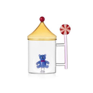 Tisaniera orsacchiotto azzurro schiaccianoci