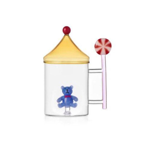 Tisaniera orsacchiotto azzurro schiaccianoci