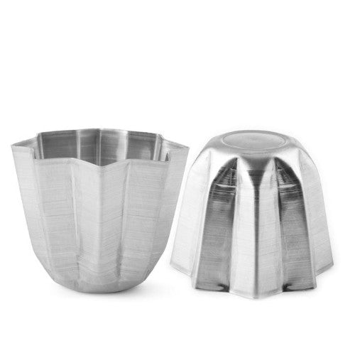 Confezione 2 stampi pandoro in alluminio gr 100