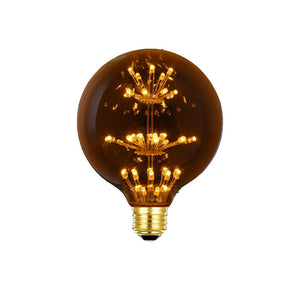 LAMPADINA LED 3W LUCE CALDA ATTACCO E27 SFERA GLOBO G125 STELLA LUMINOSA 2200K