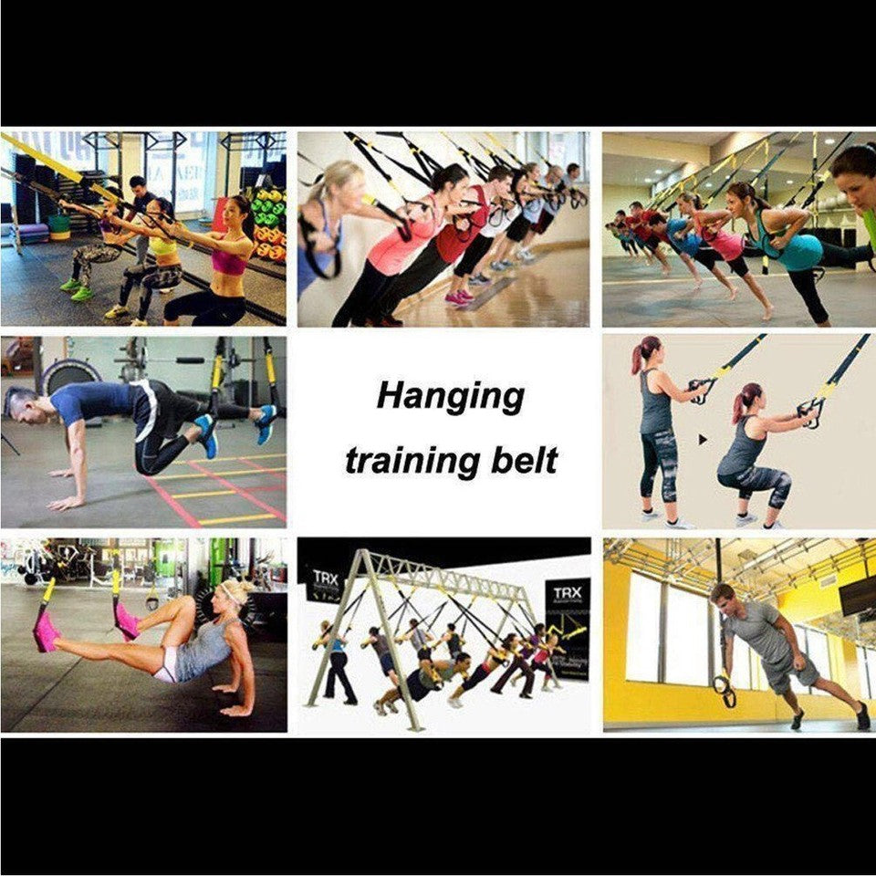 FASCE CINGHIA SOSPENSIONE BANDE FASCIA TRX GANCIO PALESTRA RESISTENZA MANIGLIE