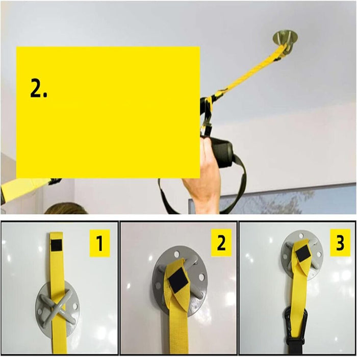 FASCE CINGHIA SOSPENSIONE BANDE FASCIA TRX GANCIO PALESTRA RESISTENZA MANIGLIE